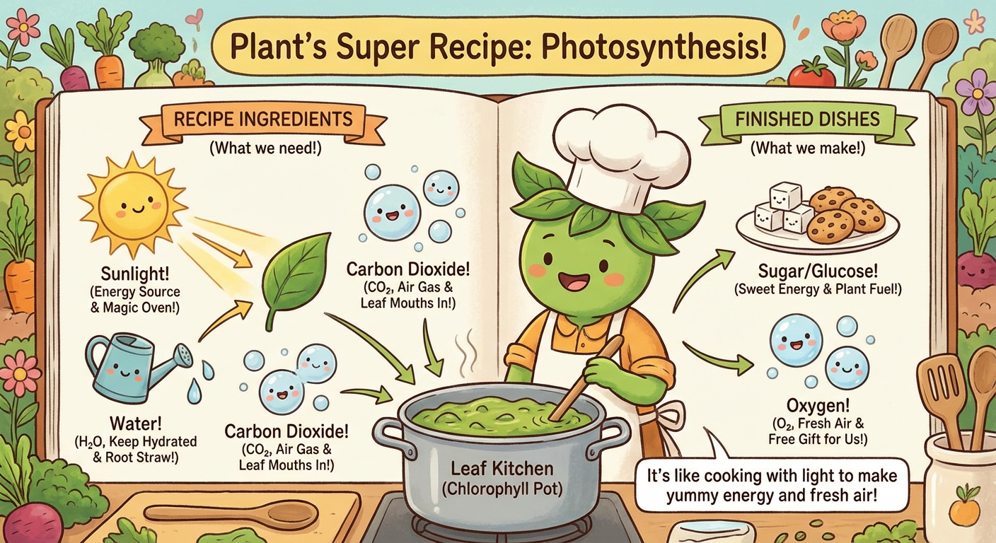 AI制作的光合作用信息图表