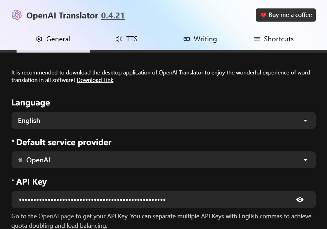 OpenAI Translator